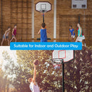 43 Inch Indoor Outdoor Height Adjustable Basketball Hoop