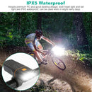 Super Bright Bike Light Set USB Rechargeable Headlight Taillight Set Waterproof LED Bicycle Front and Rear Lights for Night Riding Cycling