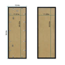 2 Packs 36.8x12.4in Picture Wall Frames Display Panoramic Photo Frame Gallery Poster Frames with Clear Plexiglass MDF Backboard for Family Photos Wedd