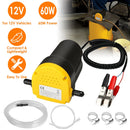12V Oil Change Pump 60W Oil Diesel Fluid Extractor Electric Suction Transfer Extractor Oil Quick Changer for Boat, Tubes, Truck, RV, ATV