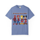 Funny Guess Cartoon Tribute Unisex T-Shirt, Fun Graphic Tee, Perfect Gift for Kids & Adults, Family Bonding, Birthday, Casual Wear