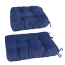 2Pcs Rocking Chair Cushion Upper And Lower Back And Seat Sets with Non-Slip Ties Polyester Fiber Filling Comfortable for Indoor Home Office Car