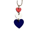 Triple Heart Charm - Tumbler Handle Charm