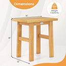 18 Inch Teak Shower Bench Spa Bath Stool for Shaving Legs