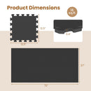 Interlocking EVA Foam Floor Tiles 18-Pack with Borders