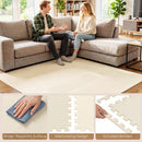 Interlocking EVA Foam Floor Tiles 18-Pack with Borders