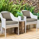 Outdoor Seat Cushion Set Waterproof Patio Furniture Cushion and Back Pillow Fade Resistant Deep SeatÊSet Chair Pad with Removable Cover for Chair Sofa