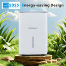 65 Pints Dehumidifier with 24H Timer and LED Display-White