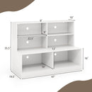 Entryway Shoe Cabinet with 2 Anti-tipping Kits-White