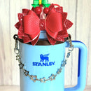 Silver Stars Deluxe Tumbler Charm Necklace