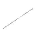 .925 Sterling Silver 1 cttw Brilliant Round-Cut Diamond "X" Link Bracelet (I-J Clarity, I2-I3 Color) - Size 7"