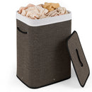 19 Gallon Bamboo Laundry Hamper with Removable Liner