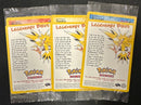 Pokemon: Sealed set of 3 Legendary Bird Pokemon 2000 Promos Moltres, Zapdos, & Articuno