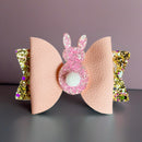 Peachy Pink Peeps Tumbler Bow