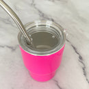 Mini Stainless Steel Tumbler with Straw
