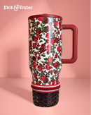 Red & White Tumbler Bracelet Stack