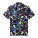 1960s Vintage Hawaiian Shirt For Men Jazz Club Shirt Camp Collar 100% Cotton