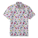 Men's Hawaiian Shirt Tropical Symphony Print Cotton Button-down Short Sleeve Aloha Shirt