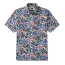 Men's Hawaiian Shirt Mysteries of the Jungle Print Cotton Button-down Short Sleeve Aloha Shirt