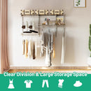 Custom Closet Organizer Kit 3 to 5 Feet Wall-Mounted Closet System with Hang Rod