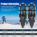 21/25/30 Inch 4-in-1 Lightweight Terrain Snowshoes with Flexible Pivot System