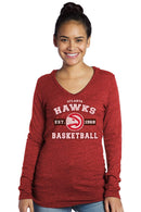 Majestic Athletic NBA Atlanta Hawks Womens Premium Triblend Hoodie