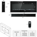 50" Electric Fireplace – Wall Mounted