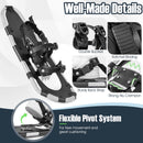21/25/30 Inch 4-in-1 Lightweight Terrain Snowshoes with Flexible Pivot System