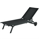 Aluminum Fabric Outdoor Patio Lounge Chair with Adjustable Reclining
