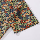 Men's Hawaiian Shirt Nightfall Garden Print Cotton Button-down Short Sleeve Aloha Shirt