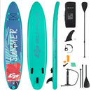 10 Feet Inflatable Stand Up Paddle Board with Backpack Leash Aluminum Paddle