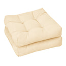 21 Inch x 21 Inch Patio Chair Seat Cushion Pads for Indoor and Outdoor