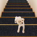 15 Pieces 30 x 8 Inch Slip Resistant Soft Stair Treads Carpet