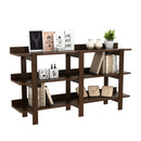59 Inch Console Table with 3-tier Open Shelf for Front Hall Hallway and Foyer