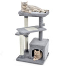 Cat Tree with Perch and Hanging Ball for Indoor Activity Play and Rest