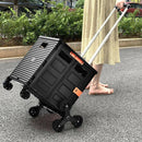 Costway Foldable Utility Cart for Travel and Shopping