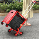 Costway Foldable Utility Cart for Travel and Shopping