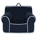Upholstered Kids Sofa with Velvet Fabric and High-Quality Sponge-Navy