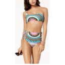 Bar lll Women Sunburst One Shoulder Bandeau Bikini Top Swimsuit, Size XL