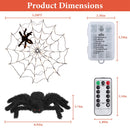 LED Spider Web Light β 3.28FT, 70LED, Remote Control, 8 Modes