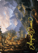 Evolving Wilds // Evolving Wilds (AWOE-047) - Wilds of Eldraine Art Series (Borderless) Foil