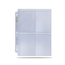 Ultra PRO: Platinum Hologram 4-Pocket Secure Pages - 3-Holes (for Toploaders - 100-Pack)