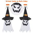 Halloween Ghost Witch Hat Hanging Light Lantern 11.6ft Outdoor String Decorative Light Patio Yard Garden Indoor Light