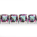 48.93 Carat Genuine Rainbow Quartz .925 Sterling Silver Bracelet