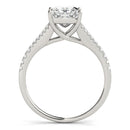 14k White Gold Princess Cut Split Shank Diamond Engagement Ring (1 1/8 cttw)