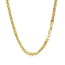 3.15mm 14k Yellow Gold Diamond Cut Round Franco Chain