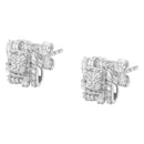 .925 Sterling Silver 1/2 Cttw Round-Cut Diamond Stud Earrings (I-J Color, I1-I2 Clarity)