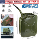 20L Gas Can 5 Gallon Spill Proof Gasoline Fuel Jerry Can Heavy Duty Steel