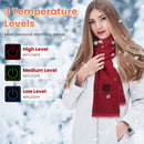 USB Heated Winter Scarf ā Unisex, 3 Heat Modes, for Outdoor Sports
