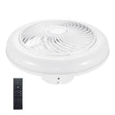 17.71in LED Ceiling Fan with Light Round Pendant Fan Lamp Low Profile Fan Light with 6 Fan Speed 3 Colors Remote Control APP Control Timer Function